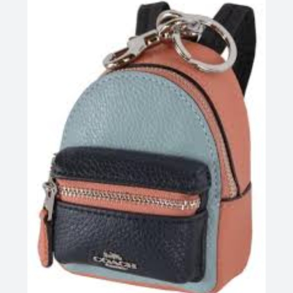 Coach Multicolor Mini Backpack Keychain - Picture 1 of 11